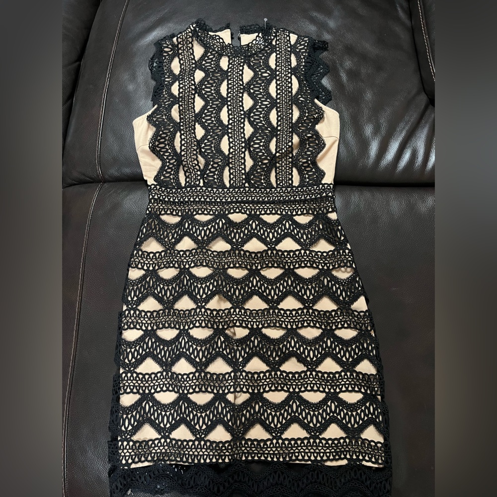 Lucy Paris Black Lace Dress